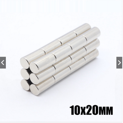 แม่เหล็กนีโอไดเมี่ยม ขนาด 10mm X 20mm แรงดูด N45 (ส่งจากไทย)