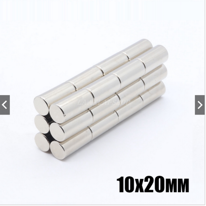 แม่เหล็กนีโอไดเมี่ยม-ขนาด-10mm-x-20mm-แรงดูด-n45-ส่งจากไทย