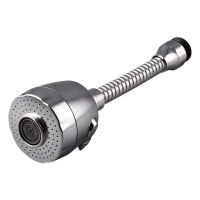 Nozzle keran fleksibel 360 derajat keran ekstensi keran Stainless Steel keran Aerator putar untuk wastafel dapur