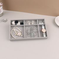 Velvet Jewelry Display Stackable Exquisite Jewellery Holder Portable Ring Earrings Necklace Organizer Box organizator de boys