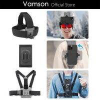 Vamson Accessories Kit for Iphone Smartphone Chest Head Strap Backpack Clip Mount Phone Holder for Gopro 11 10 9 Insta 360 Dji