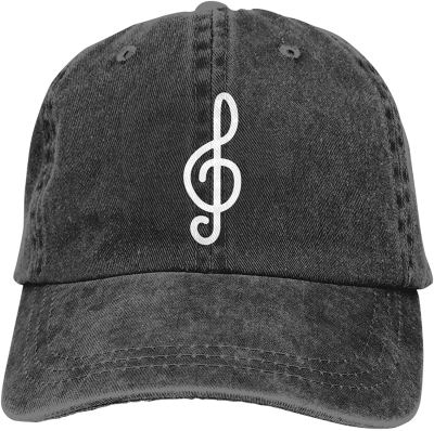 Music Baseball Cap,Adjustable Washed Cotton Denim Cap for Men and Women