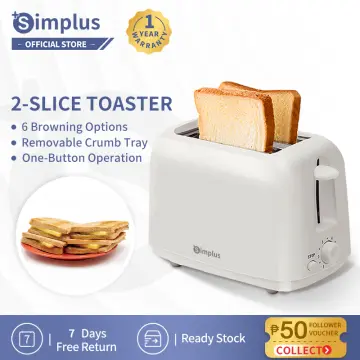 Simplus 750W Automatic Toaster 2-Slice Breakfast Sandwich Bread