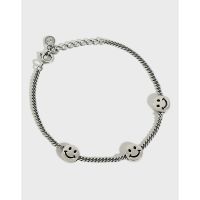 [COD] ST171 Korean version of silver bracelet retro old face student personality