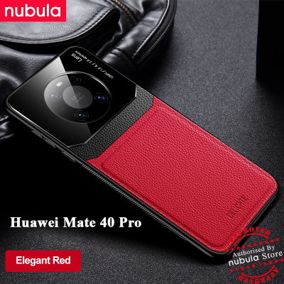 Nebula สำหรับ Huawei Mate 40 Pro (6.76นิ้ว) ปลอก Hard Grained หนังกลับแก้ว Plexi Hp Huawei Mate40 Pro โทรศัพท์มือถือเคสป้องกันการกระแทกสำหรับ Huawei Mate 40 Pro