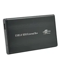 Aluminum External USB 2.0 2.5 IDE Enclosure Container Hard Disk Driver HDD Box Apapter Up To 500GB 1TB 480mbps Optibaly