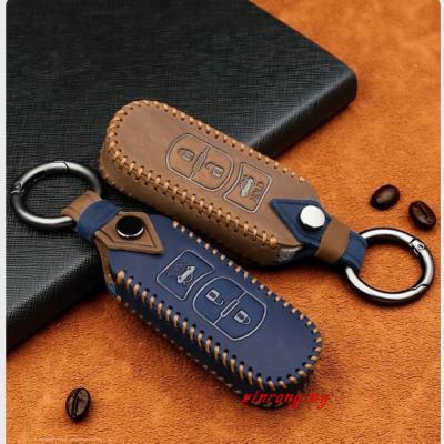 Crazy Horse หนัง Key Case สำหรับมาสด้า3 2020 2019 Accesorios Alexa 3 CX4 CX5 CX8 19-3ปุ่มป้องกันวงเล็บหัวเข็มขัด