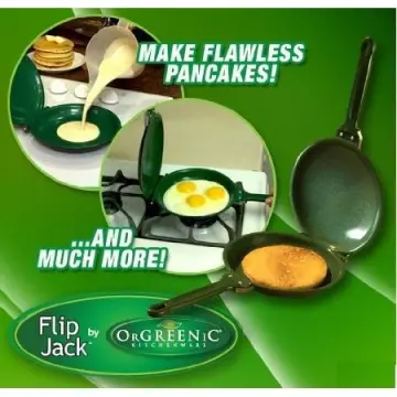Perfect Bake & Serve Pancake Maker Pan - Eggs, French Toast, Omelette, Flip  Jack & Crepes Pan 