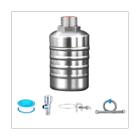 Stainless Steel Float Valve Kit Automatic Water Level Control Valve with Faucet Hose and Clamp