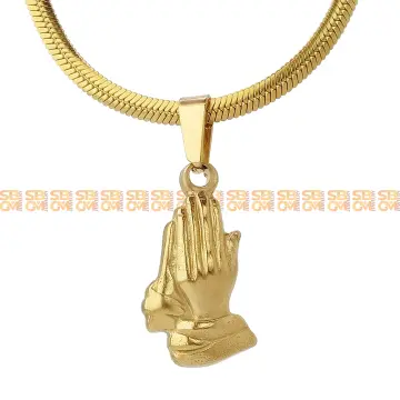 LKOQO Hip Hop Iced Out Praying Hand Pendant With Mens India | Ubuy