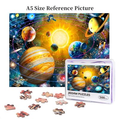 Ringed Solar System Wooden Jigsaw Puzzle 500 Pieces Educational Toy Painting Art Decor Decompression toys 500pcs