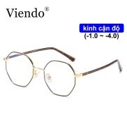 Kính cận VIENDO cho nam nữ kiểu cổ điển thích hợp độ cận -1.00 -4.00 độ