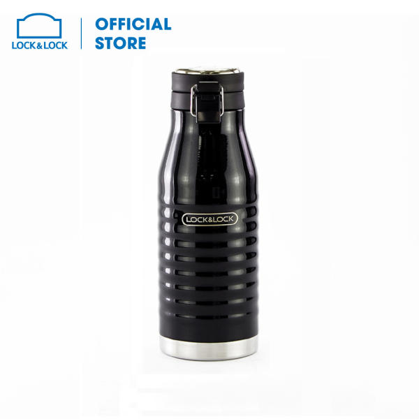 Bình giữ nhiệt Lock&Lock Wave Bottle 460ml Màu đen LHC4149BLK