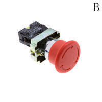 NIHAI NEW 22mm NC N/C Red Mushroom Emergency Stop Push Button Switch