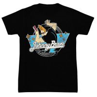 Cartoon network Johnny Bravo mens 100 % cotton round neck short -sleeved T-shirt