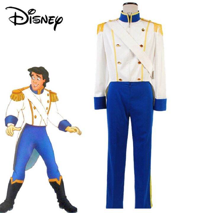 Wgb New Disney Deluxe The Little Mermaid Prince Eric Costume Cosplay Disguise Carnival 3085