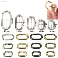 ◈▥ 1PCS Oval Spring O Ring Hook Openable Leather Bag Handbag Strap Buckle Connect Keyring Pendant Key Dog Chain Snap Clasps Clips
