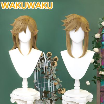 Link Wig Game Breath Of The Wild/Tears Of The Kingdom Wakuwaku Link Wig High Heat Resistant Women Men Cosplay Wig Free Wig Cap