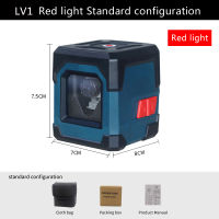 HANMATEK LV1 Laser Level Cross Line Laser with Measuring Range 50ft, Self-Leveling Vertical and Horizontal Line