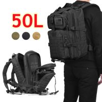 Military Tactical Backpack Men 50L Large Capacity Small Cross-body Waist Bag Assault Pack Camping Hunting Trekking Rucksacks