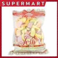 SUPERMART Queen Jelly Fancy Fruit Watermelon Flavoured Gelatin 500g #1115321 แฟนซีฟรุตตี้ วุ้นเจลาตินสำเร็จรูป เยลลี่ กลิ่นผลไม้ต่างๆ ตราควีน