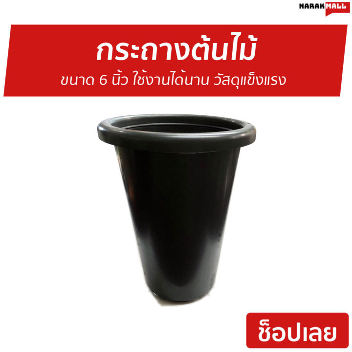 ขายดี-แพ็ค5อัน-กระถางต้นไม้-ขนาด-6-นิ้ว-ใช้งานได้นาน-วัสดุแข็งแรง-กระถางพลาสติก-กระถางดอกไม้-กระถางต้นไม้พลาสติก-กระถางแคคตัส-กระถางกระบองเพชร-กระถาง-กระถางปลูกต้นไม้-กระถางทรงสูง-กระถางพลาสติกยาว-กระ
