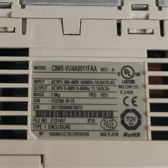 yaskawa-inverter-v1000-compact-vector-control-ac-drive-3phase-380-480v-cimr-vu4a0011faa-อินเวอร์เตอร์-อะไหล่เครื่องจักร-มือสอง