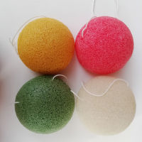 50Pcs ShinBay Natural Konjac Sponge for Washing Face Round konjac konnyaku sponge Lot Facial Cleansing Exfoliator Bathing Puff