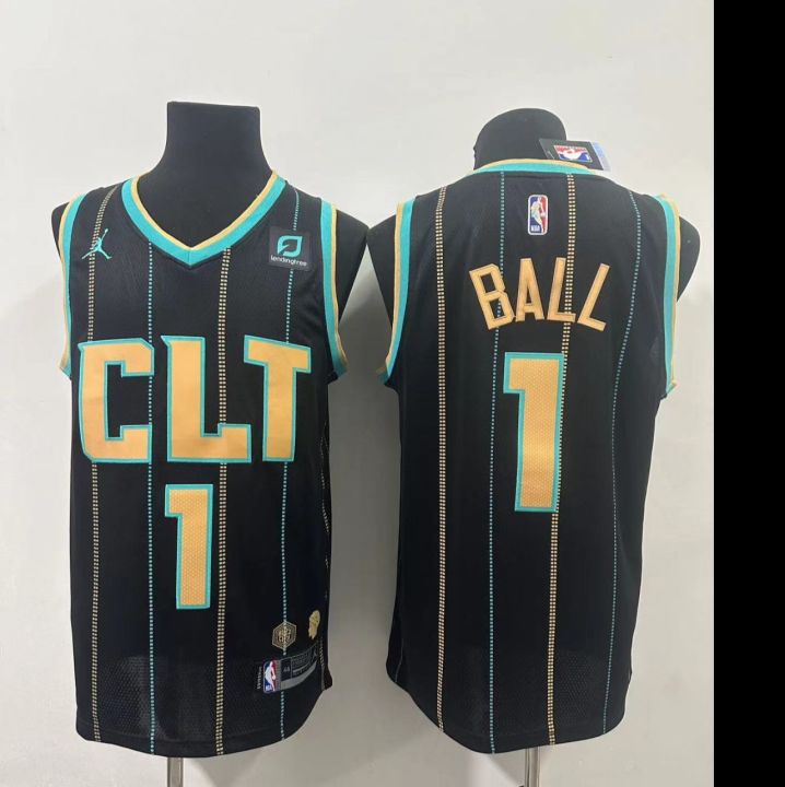 Nike Dri-Fit NBA Charlotte Hornets LaMelo Ball Icon Edition 2022/23 Swingman Jersey DN1998-415 US XXL