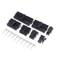 10sets 3.0mm Micro-Fit 3.0 Connector Receptacle Housing 2 Pin 4 6 8 10 12 14 16 18 20 22 24 P Male shell + Terminal Molex 43030