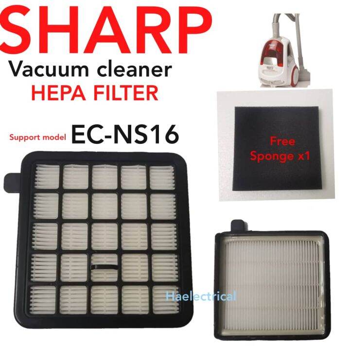 Replacement Vacuum Hepa Filter & Filter Sponge Sharp ECNS16 (OEM) Lazada