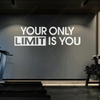 Your Only Limit Is You Quotes Gym Studio Decor Wall Sticker Home Gym Fitness Decals Motivational Workout Wallpaper Murals 48902023