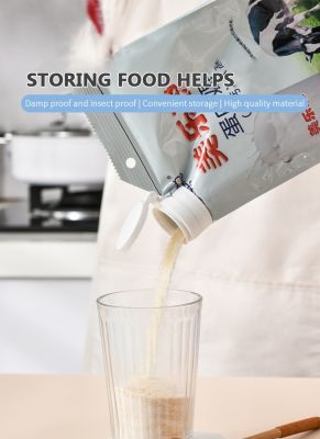 Reusable Food Storage Bag Sealing Clips New Plastic Cap Sealer Clip With Pour Spout Snack Candy Storage Fresh Clamp Kitchen Tool