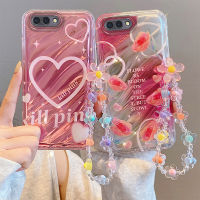 เคส A12e OPPO พร้อมเคสโทรศัพท์สร้อยข้อมือมุกดอกไม้สวยๆลวดลายไม่เหมือนใครซิลิโคนอ่อนดีไซน์สวยเคสกันกระแทกด้านหลังแบบตั้งได้