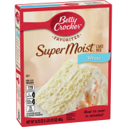 Bột Làm Bánh Pha Sẵn Betty Crocker Super Moist White Cake Mix, Hộp 461g