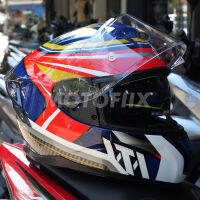 หมวกกันน็อคเต็มใบ NTN SM961-S Spidy Metallic Red Blue Golden By MOTOFIIX