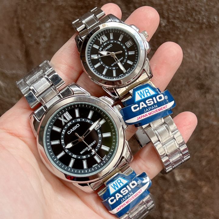 watchhiend-นาฬิกาข้อมือแฟชั่นยี่ห้อหรู-คาสิโอ้-หน้าปัดมีสองขนาด-32-38-มม-สายเลทตัดสายได้-พร้อมกล่องคาสิโอ้แถมฟรี