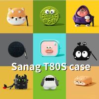 【Discount】 Cartoon pattern series for Sanag T80S Soft Earphone Case Cover