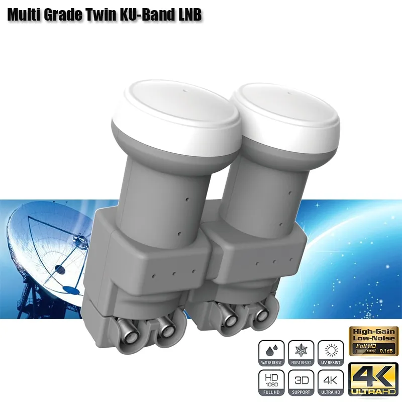  FTA Universal Ku Band LNB, Single, 0.1dB Satellite