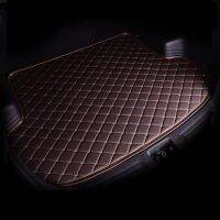 YUCKJU Custom Leather All Inclusive SUV Car Trunk Mat for Peugeot Model 4008 5008 3008 2008 Full Surroun Luggage Pad