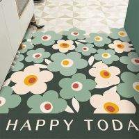 [COD] entrance door wash-free wipeable mat can be cut bathroom kitchen waterproof one-touch net carpet wholesale