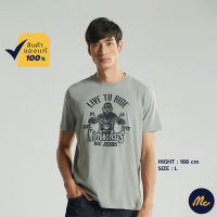 Mc Jeans เสื้อยืดแขนสั้นผู้ชาย MC BIKER เสื้อยืด เสื้อแขนสั้น เสื้อคอกลม 2 รุ่น ผ้านุ่ม ระบายอากาศได้ดี MTTZ5, MTTZ499