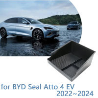 ที่เท้าแขนกลางกล่องเก็บสำหรับ BYD ซีล Atto 4 EV 2022 ~ 2024 2023ผู้ถือคอนโซลกลางเบ็ดเตล็ดบรรจุออแกไนเซอร์อุปกรณ์เสริม