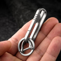 Titanium Belt Keychain Durable Car Key Holder Ring Hanging Buckle Lightweight Carbine For Dad Key Chain Best Fathers Day GiftTH