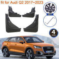 4x สำหรับ Audi Q2 2017 2018 2019 2020 2021 2022 2023 MudFlaps Mudguards Splash Guards Fender Flare ด้านหน้าล้อหลังรถอุปกรณ์เสริม