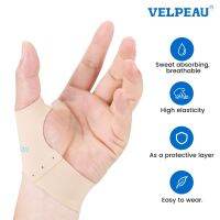 VELPEAU Elastic Thumb Sleeve 2 PCS Relieve Tenosynovitis Pain and Low-Intensity Support Thumb Brace Skin-Friendly And Breathable