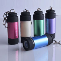 10PCS Portable LED Light USB Rechargeable Outdoor Waterproof Keychain Torch Lamp Lights Multi Color Childrens Mini Flashlight