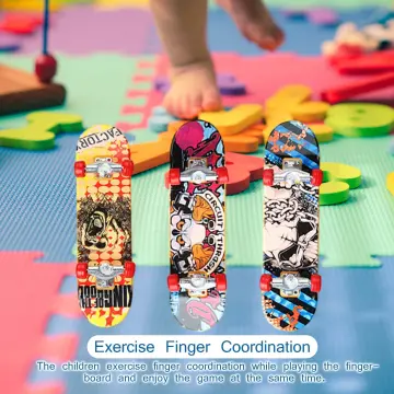 1PC Printing Professional Alloy Stand Finger Board Skateboard Mini