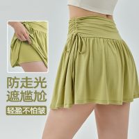 Tennis Yoga Skirts with Shorts Strings Pleated Golf Workout Skorts Jogging Fitness Gym Leisure Exercise Badminton Skorts Shorts