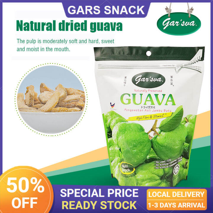 [Halal]Gar’sva Dried Guava jambu kering Naturally Preserved Guava ...